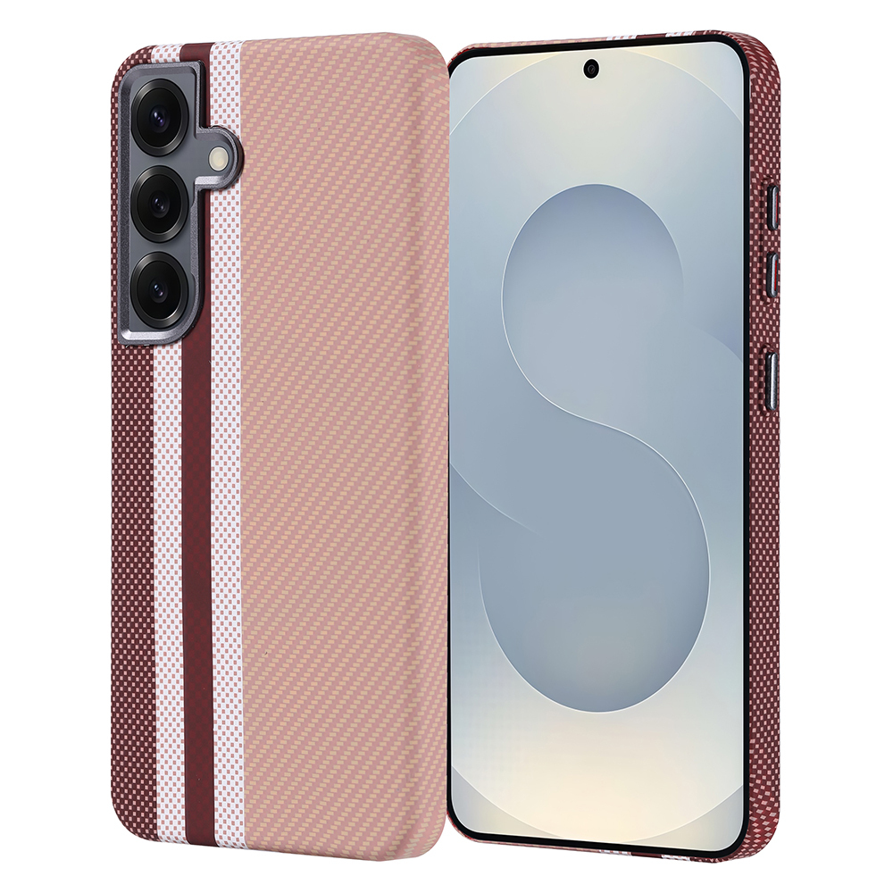 Samsung Galaxy S25 Uyumlu Kılıf M-safe Şarj Özellikli Karbon Fiber Görünümlü Zore Nekst Kapak