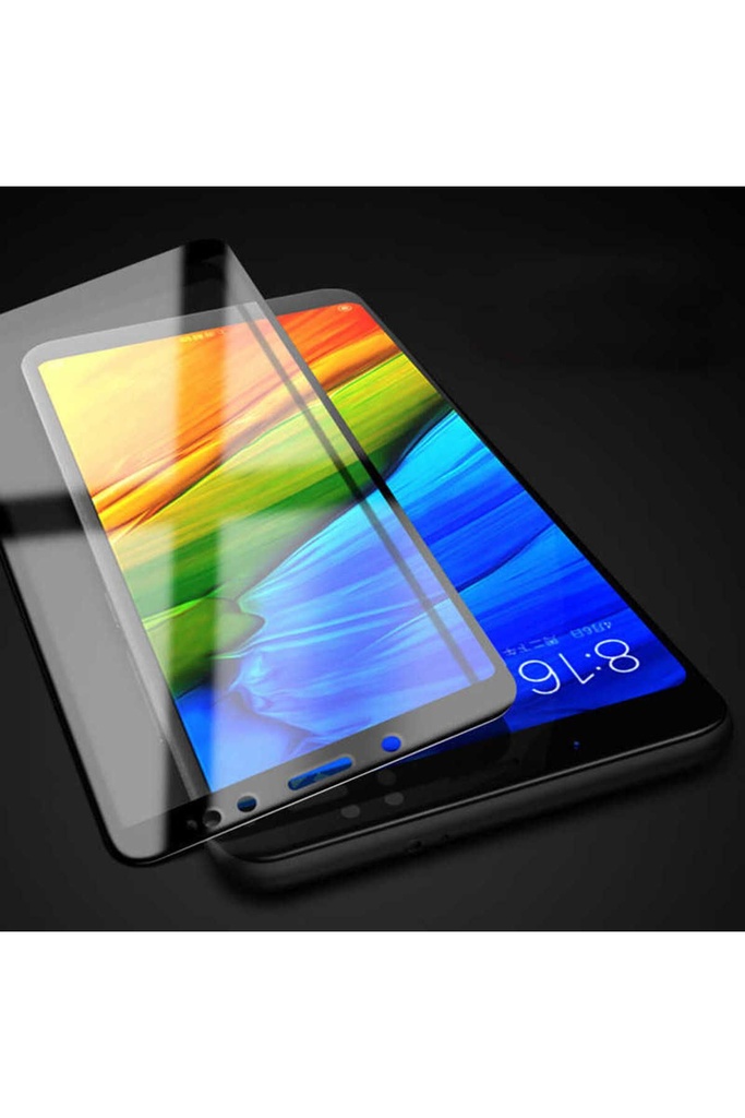 Xiaomi Redmi Note 5 Pro Uyumlu Zore Kenarları Kırılmaya Dayanıklı Cam Ekran Koruyucu