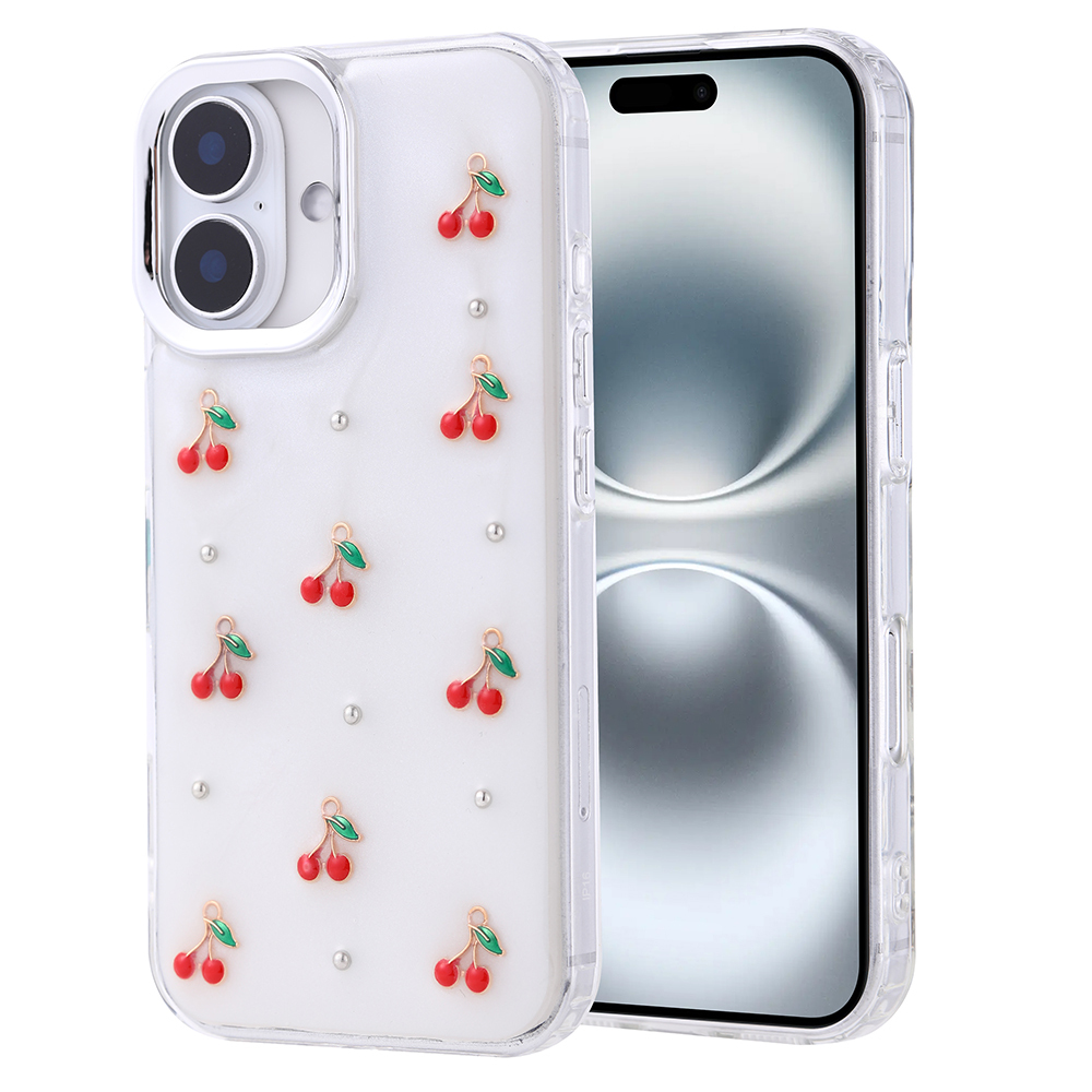 Apple iPhone 16 Pro Uyumlu Kılıf Airbag Tasarımlı Simli Şeffaf Zore Kutup Kapak