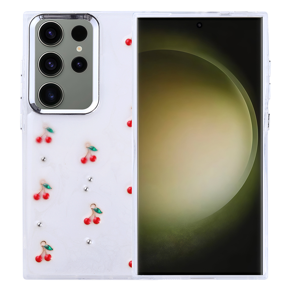 Samsung Galaxy S25 Ultra Uyumlu Kılıf Airbag Tasarımlı Simli Şeffaf Zore Kutup Kapak