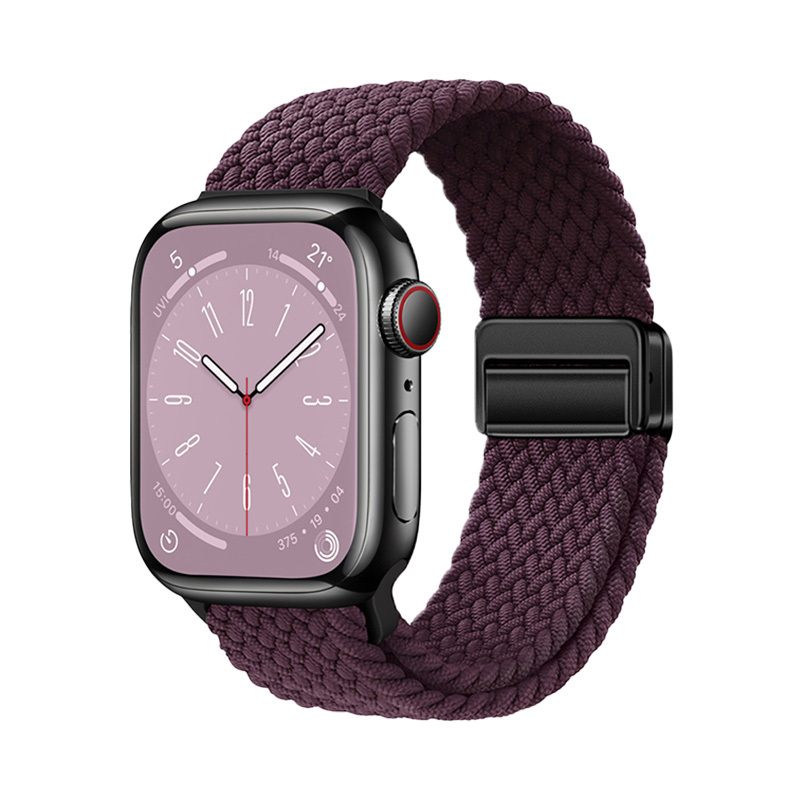 Apple Watch 42mm Uyumlu Zore KRD-134 Örgü Tasarımlı Hasır Kordon Strap Kayış