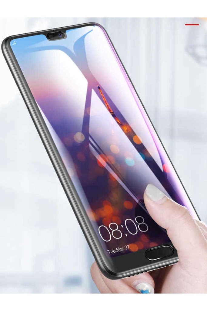 Huawei P20 Pro Uyumlu Zore Kenarları Kırılmaya Dayanıklı Cam Ekran Koruyucu