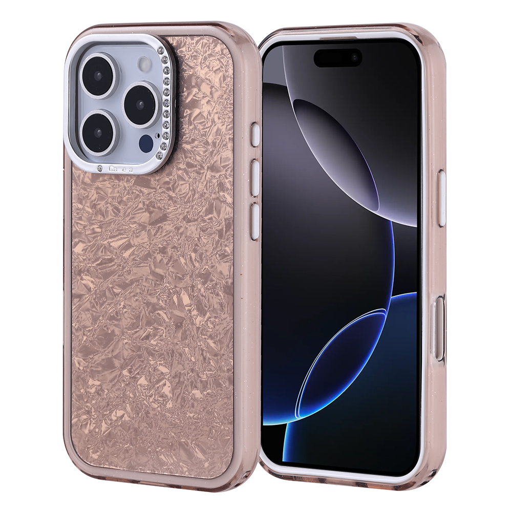 Apple iPhone 16 Pro Uyumlu Kılıf Taşlı Tasarım Zore Kapi Kapak