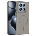 Xiaomi 14T Pro Uyumlu Kılıf M-safe Şarj Özellikli Zore Ruby Sert Kapak