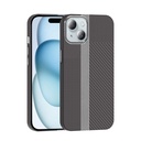 Apple iPhone 15 Uyumlu Kılıf M-safe Şarj Özellikli Karbon Fiber Görünümlü Zore Gros Kapak