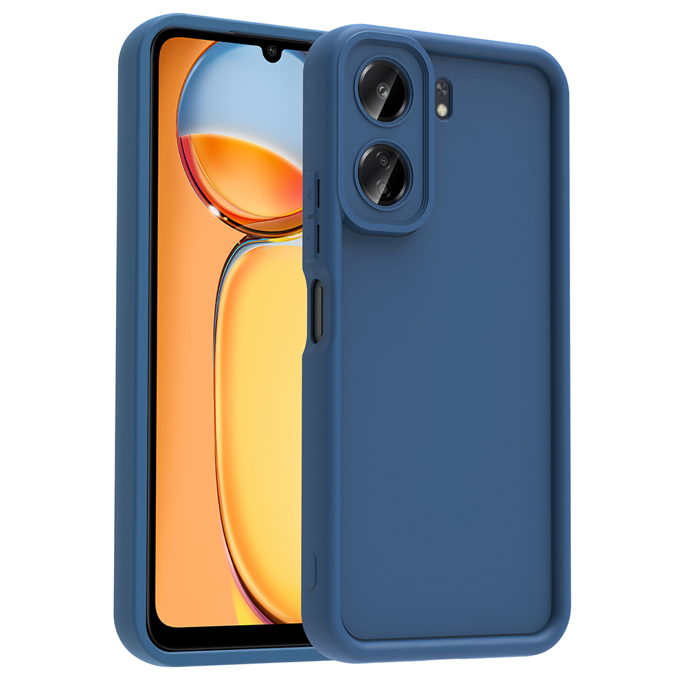 Xiaomi Poco C65 Uyumlu Kılıf Kamera Korumalı Zore Ananas Kapak