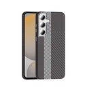 Samsung Galaxy S24 FE Uyumlu Kılıf M-safe Şarj Özellikli Karbon Fiber Görünümlü Zore Gros Kapak