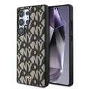 Samsung Galaxy S25 Ultra Uyumlu Kılıf DKNY Orjinal Lisanslı M-safe Şarj Özellikli 3D Yazılı Grid Pattern Kapak