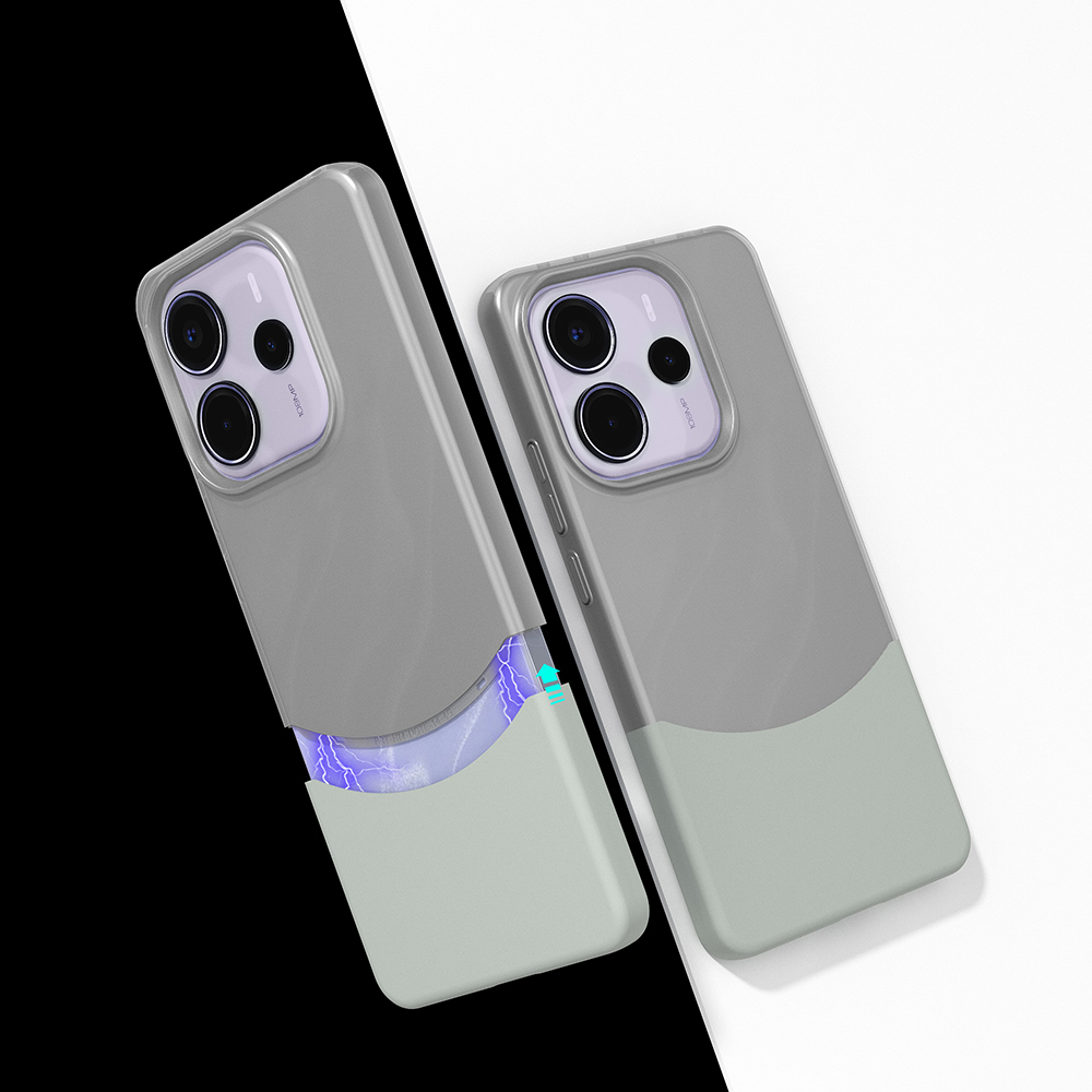 Xiaomi Redmi Note 14 5G Uyumlu Kılıf Mıknatıslı Zore Duble Kapak