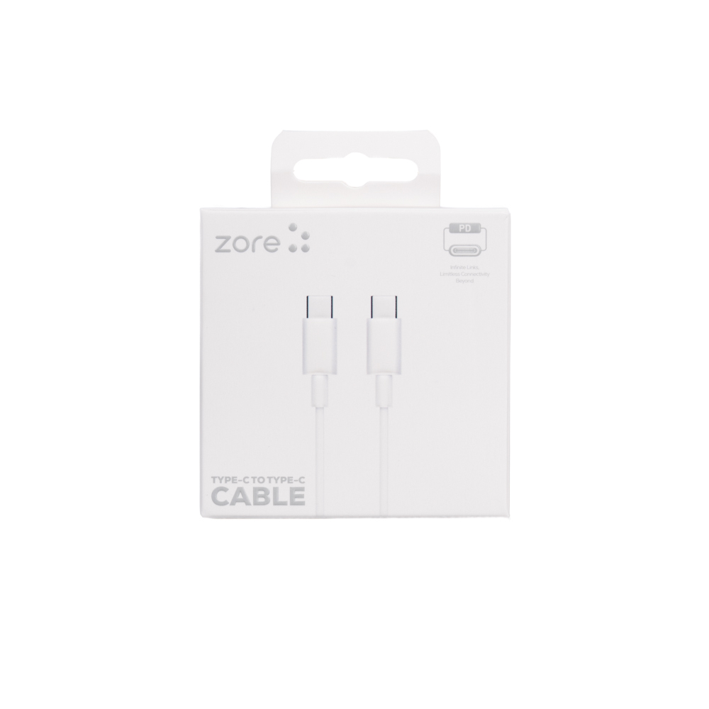 Zore ZR-41 Type-C to Type-C PD Hızlı Şarj Özellikli Data ve Şarj Kablosu 1M