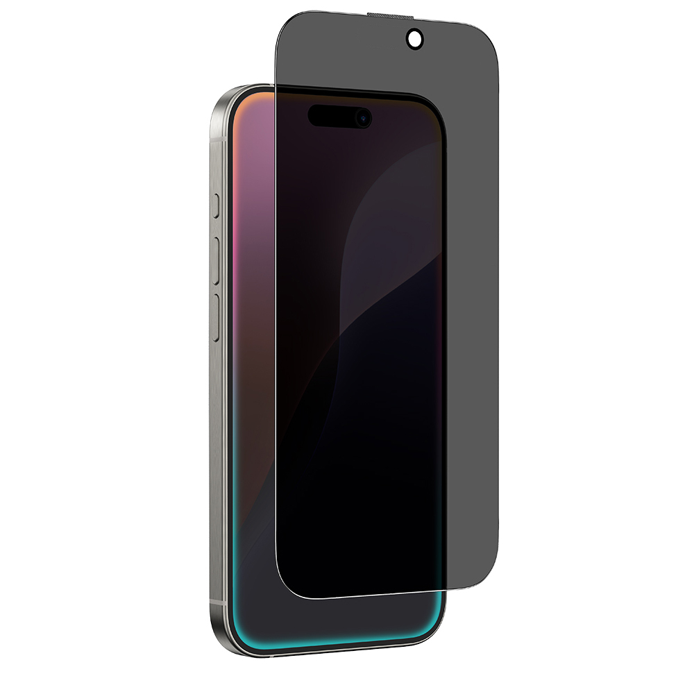 Apple iPhone 16 Uyumlu Amazingthing Titan Privacy Parmak İzi Bırakmayan Temperli Cam Ekran Koruyucu