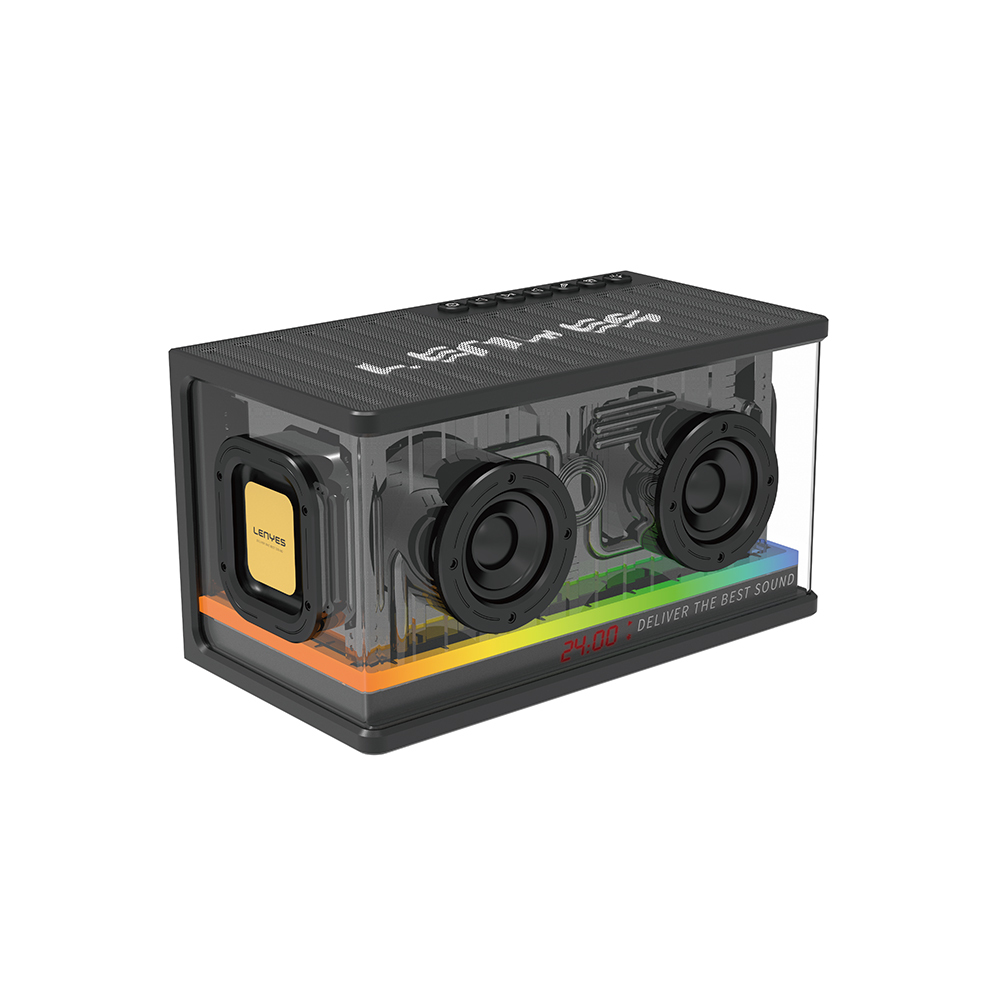 Lenyes S839 RGB Işıklı Taşınabilir TWS Bluetooth Hoparlör v5.2