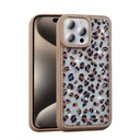 Apple iPhone 15 Pro Uyumlu Kılıf Taşlı ve Simli Tasarım Zore Azra Kapak