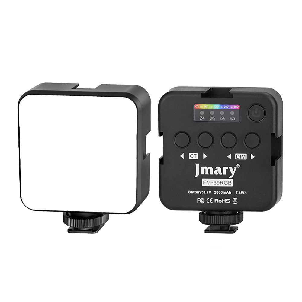 Jmary FM-69RGB RGB Led Telefon-Kamera Üstü Pilli Aydınlatma Işığı