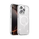 ​Apple iPhone 15 Pro Max Uyumlu Kılıf M-safe Şarj Özellikli Parlayan Simli Saydam Renkli Zore Maris Kapak