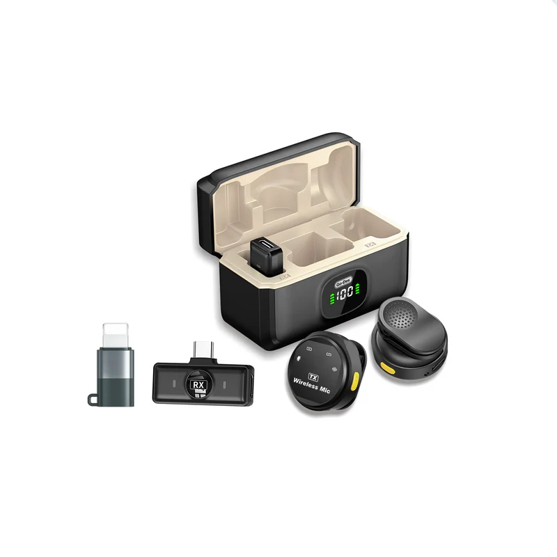 Go Des GD-WS305 2in1 Type-C Şarj Portlu Kablosuz Yaka Mikrofonu