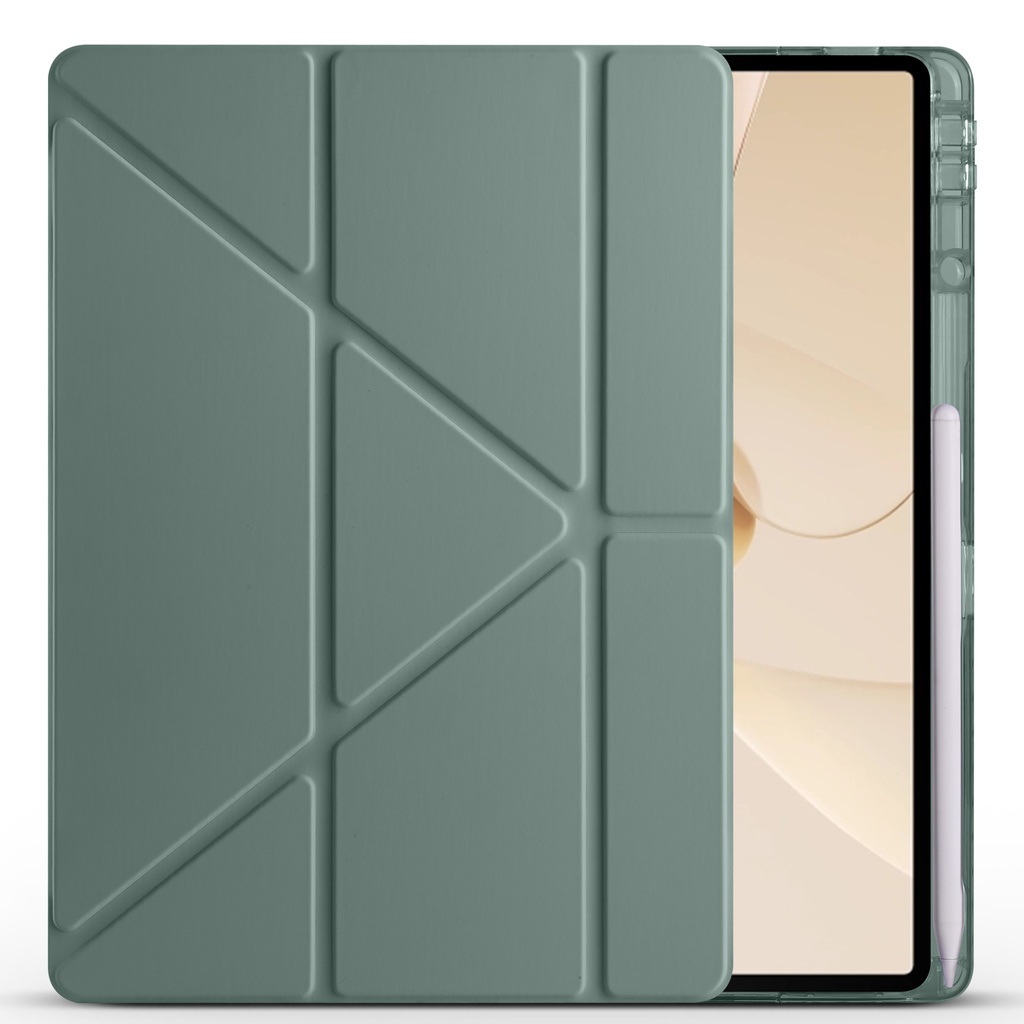 Huawei Matepad 12X Uyumlu Kılıf Zore Tri Folding Kalem Bölmeli Standlı Kılıf