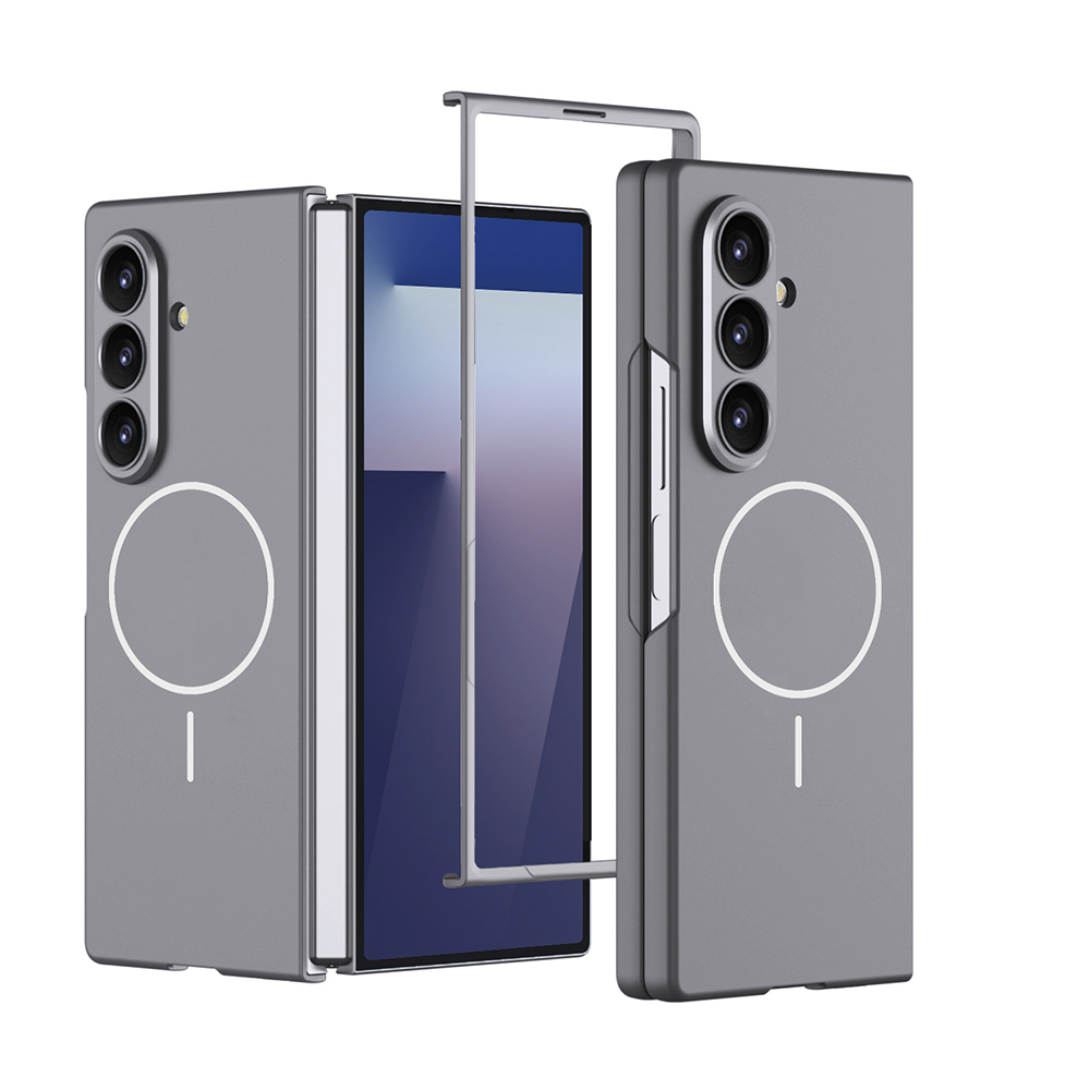 Samsung Galaxy Z Fold 7 Uyumlu Kılıf Wireless Şarj Özellikli Zore Kıpta M-safe Kapak