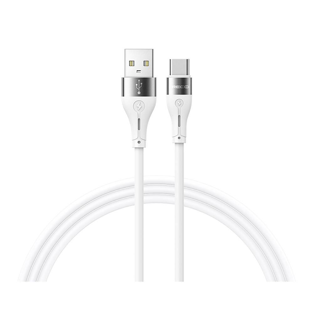 Recci RS11C Swift Serisi USB-A to Type-C 3A Hızlı Şarj Özellikli Data ve Şarj Kablosu 1M
