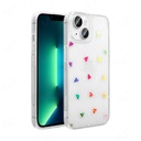 Apple iPhone 13 Uyumlu Kılıf Şeffaf Figürlü Zore Folk Sert Kapak