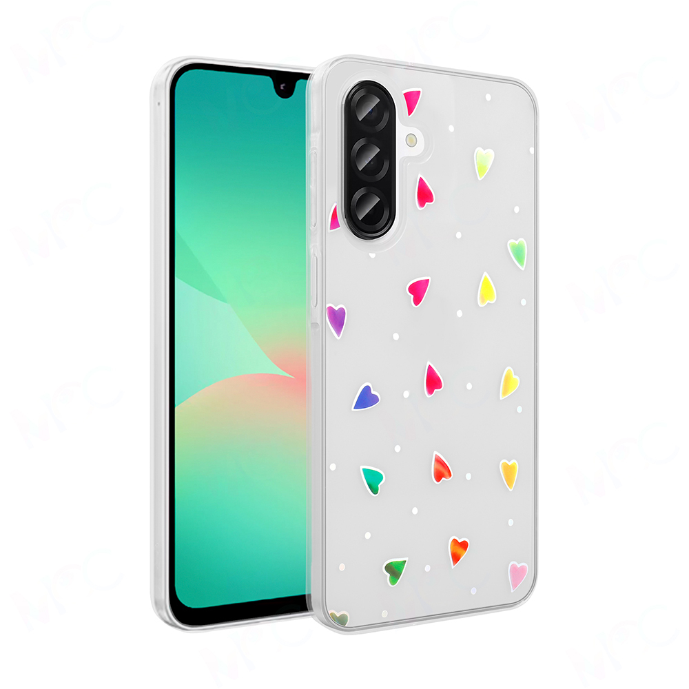 Samsung Galaxy A26 Uyumlu Kılıf Şeffaf Figürlü Zore Folk Sert Kapak