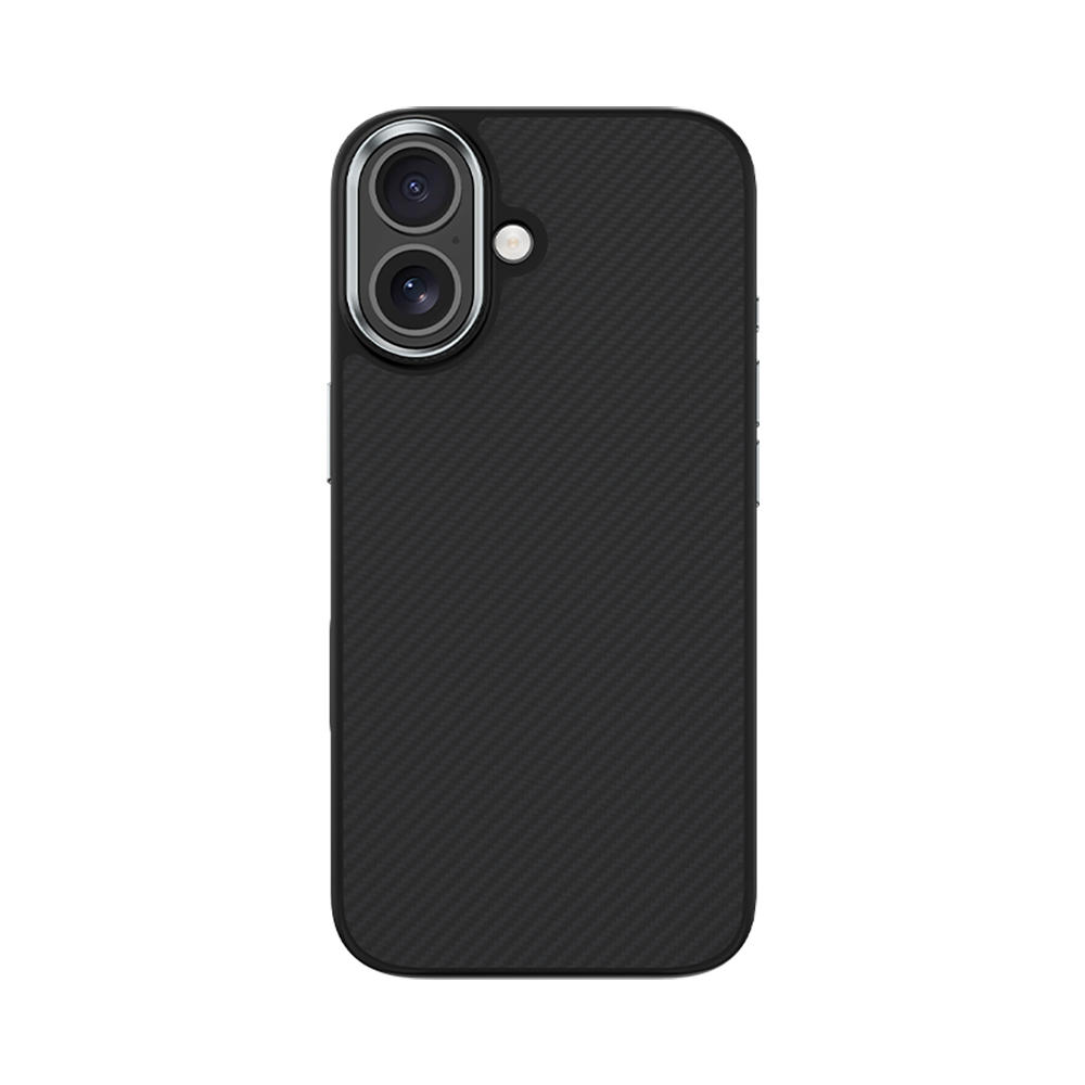 Apple iPhone 17 Uyumlu Kılıf Karbon Fiber M-safe Şarj Özellikli Benks Hybrid ArmorPro 600D Kevlar Kapak