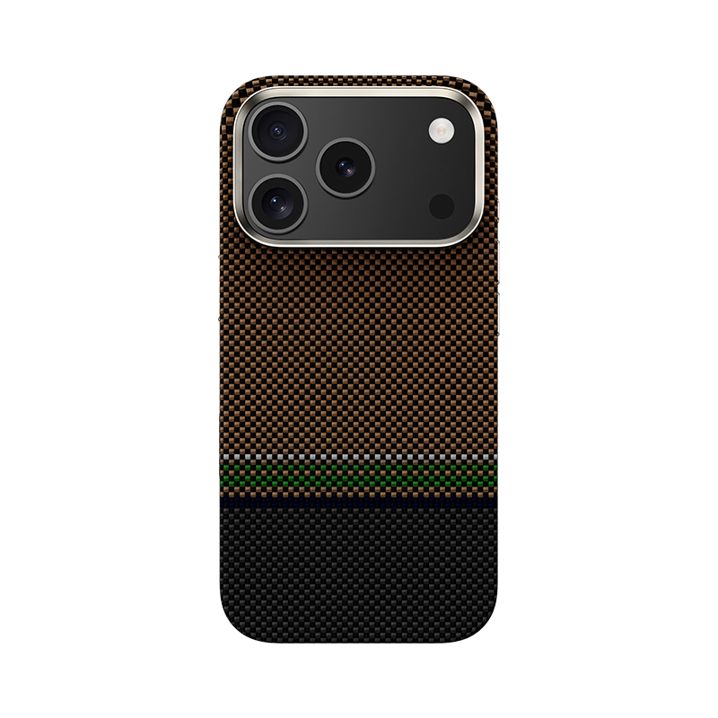 Apple iPhone 17 Pro Max Uyumlu Kılıf M-safe Şarj Özellikli Karbon Fiber Tasarımlı Benks Prestige ArmorPro Kevlar Kapak