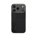 Apple iPhone 17 Pro Max Uyumlu Kılıf M-safe Şarj Özellikli Karbon Fiber Benks Montage Hybrid ArmorPro Kevlar Kapak