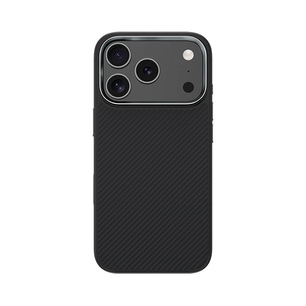 Apple iPhone 17 Pro Uyumlu Kılıf Karbon Fiber M-safe Şarj Özellikli Benks Hybrid ArmorPro 600D Kevlar Kapak