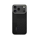 Apple iPhone 17 Pro Max Kılıf M-safe Şarj Özellikli Karbon Fiber Benks Montage ArmorAir Kevlar Kapak