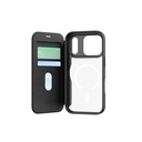 Apple iPhone 17 Pro Uyumlu Kılıf M-Safe Şarj Özellikli Raptic Air Folio Şeffaf Kartlıklı Kapaklı Kılıf