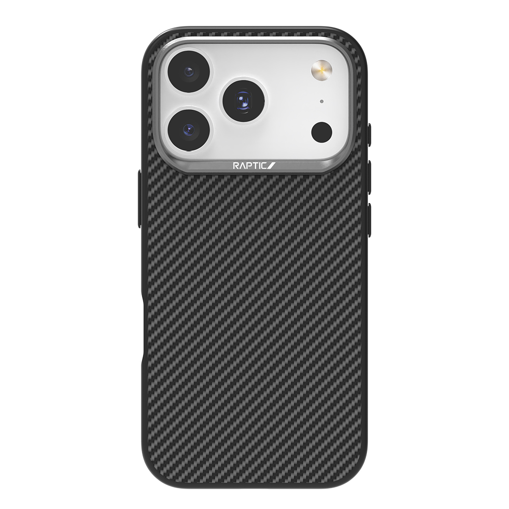 Apple iPhone 17 Pro Max Uyumlu Kılıf M-safe Şarj Özellikli 600D Metal Kamera Çerçeveli Raptic Aramid Fiber Serisi Kapak