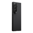 Samsung Galaxy Z Fold 7 Uyumlu Kılıf M-safe Şarj Özellikli 600D Aramid Fiber Pitaka Ultra-Slim Classic Serisi Black-Grey Twill Kapak