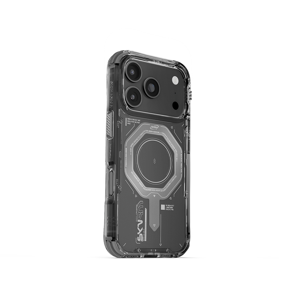 Apple iPhone 17 Pro Uyumlu Kılıf SkinArma M-safe Şarj Özellikli Airbag Tasarımlı Magma Kapak