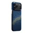 Apple iPhone 17 Pro Uyumlu Kılıf M-safe Şarj Özellikli Aramid Fiber Pitaka Tactile Woven Starpeak Serisi Milky Way Galaxy Kapak