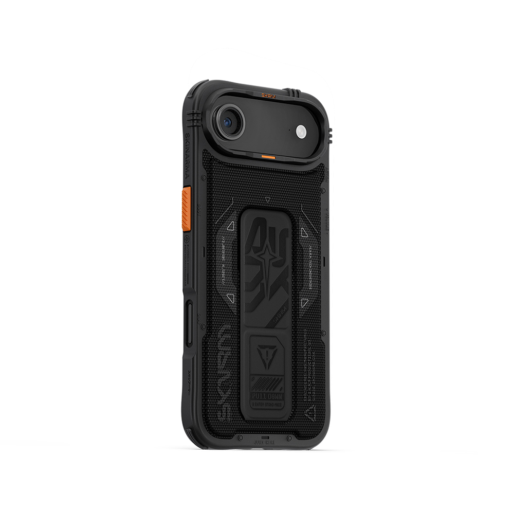Apple iPhone 17 Air Uyumlu Kılıf SkinArma M-safe Şarj Özellikli Airbag Tasarımlı Standlı Phantom Kapak