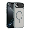 Apple iPhone 17 Air Uyumlu Kılıf Mat Arka Yüzey Wireless Şarj Özellikli Zore Flet M-safe Kapak