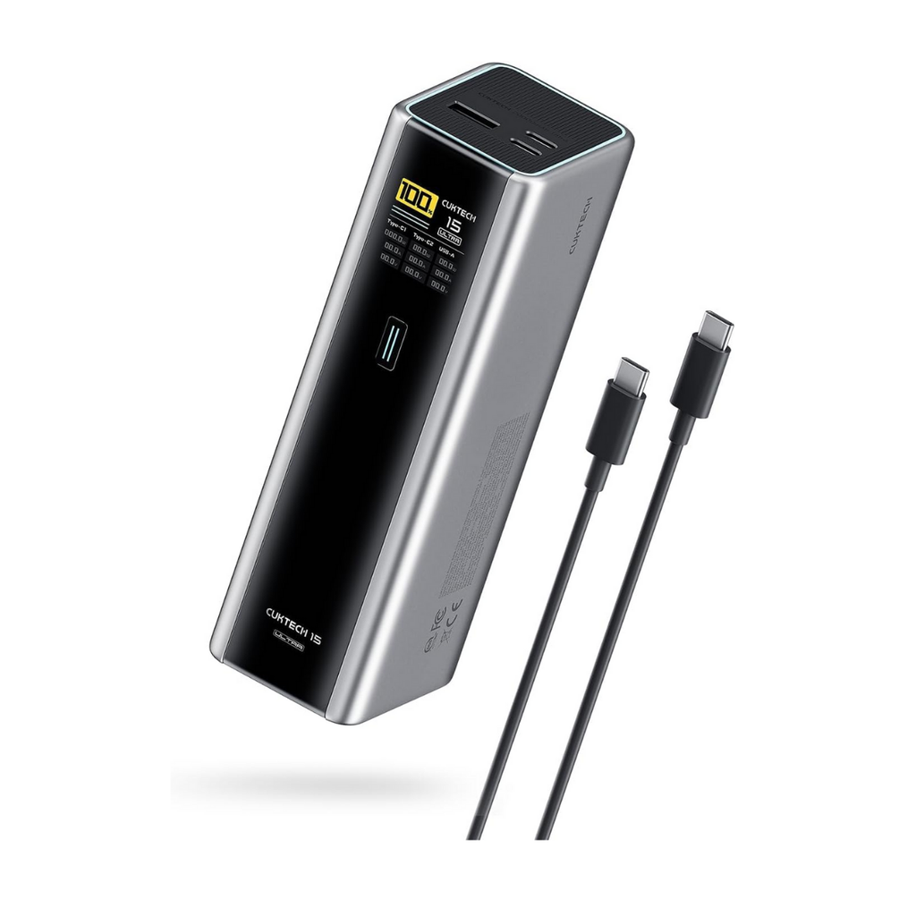CUKTECH 15 Ultra Powerbank 20000 mAh | 210 W Toplam Çıkış Gücü | 140 W PD3.1 Tek Port | 165 W Kendi Şarj (Beast Mode) | TFT Ekranlı – Laptop, MacBook, iPhone, Samsung ile Uyumlu