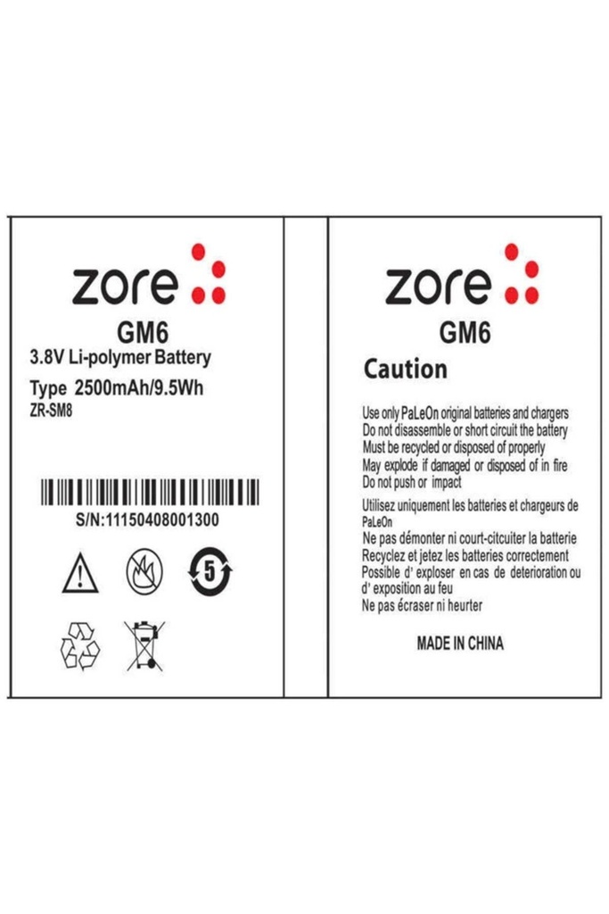 General Mobile 6 Zore Quality Batarya