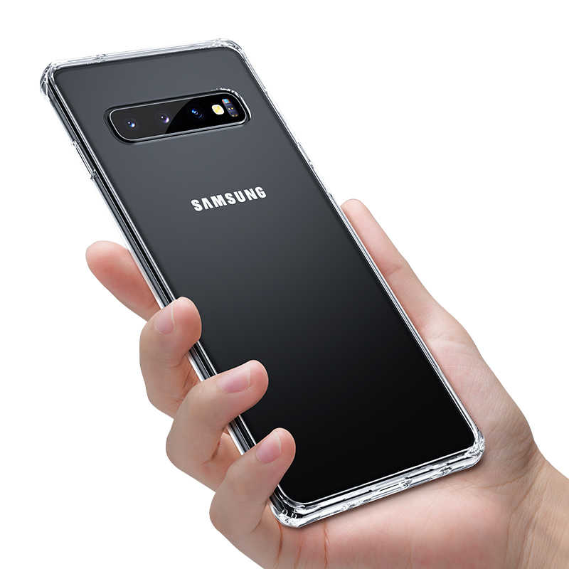 Samsung Galaxy S10 Plus Uyumlu Kılıf Benks Magic Crystal Clear Glass Kapak