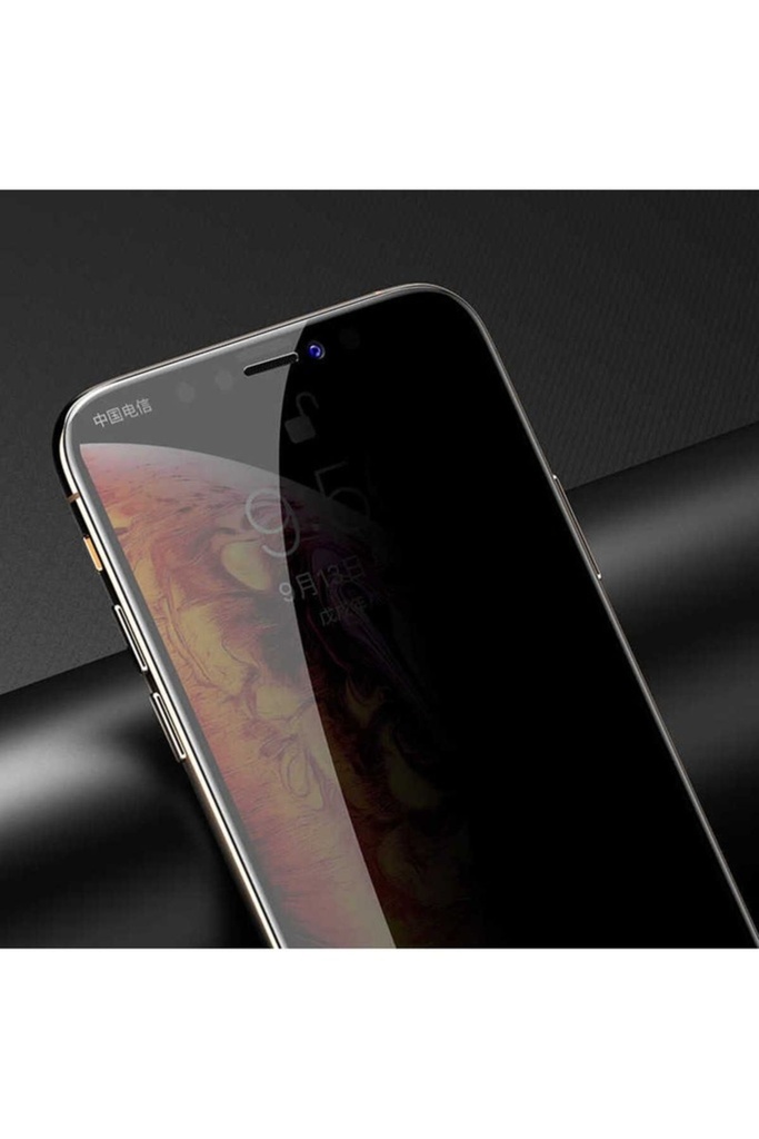 Apple iPhone XS Uyumlu Zore Kor Privacy Cam Ekran Koruyucu