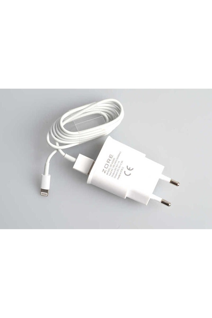 Zore ZR-A2000 2 Usb li Lightning Ev Şarj Seti