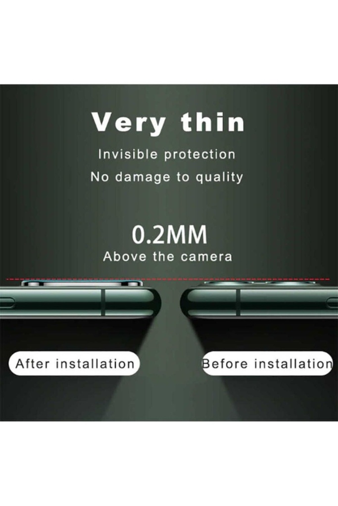 Apple iPhone 11 Pro Uyumlu Zore CP-02 Metal Kamera Koruyucu