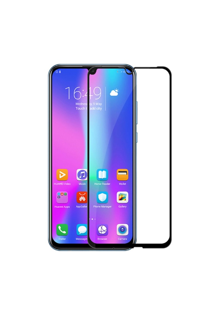 Huawei Honor 20 Lite Uyumlu Zore Kenarları Kırılmaya Dayanıklı Cam Ekran Koruyucu
