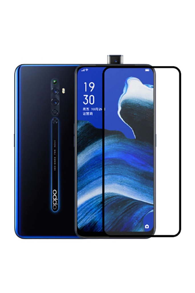 Oppo Reno 2Z Uyumlu Zore Kenarları Kırılmaya Dayanıklı Cam Ekran Koruyucu