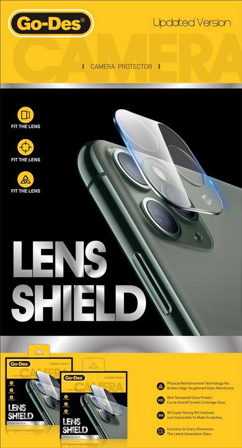 Apple iPhone 11 Uyumlu Go Des Lens Shield Kamera Lens Koruyucu
