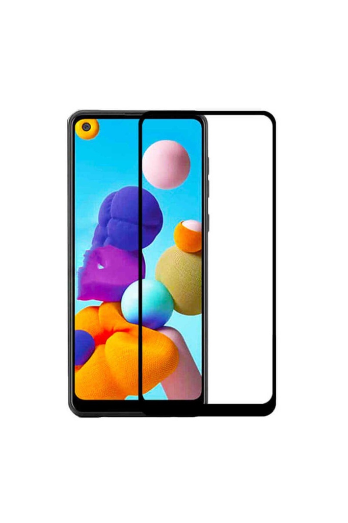 Samsung Galaxy A21 Uyumlu Zore Kenarları Kırılmaya Dayanıklı Cam Ekran Koruyucu