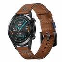 ​​Samsung Galaxy Watch 42mm (20mm) Uyumlu Kordon Deri Dikişli Luxury KRD-19 Kayış
