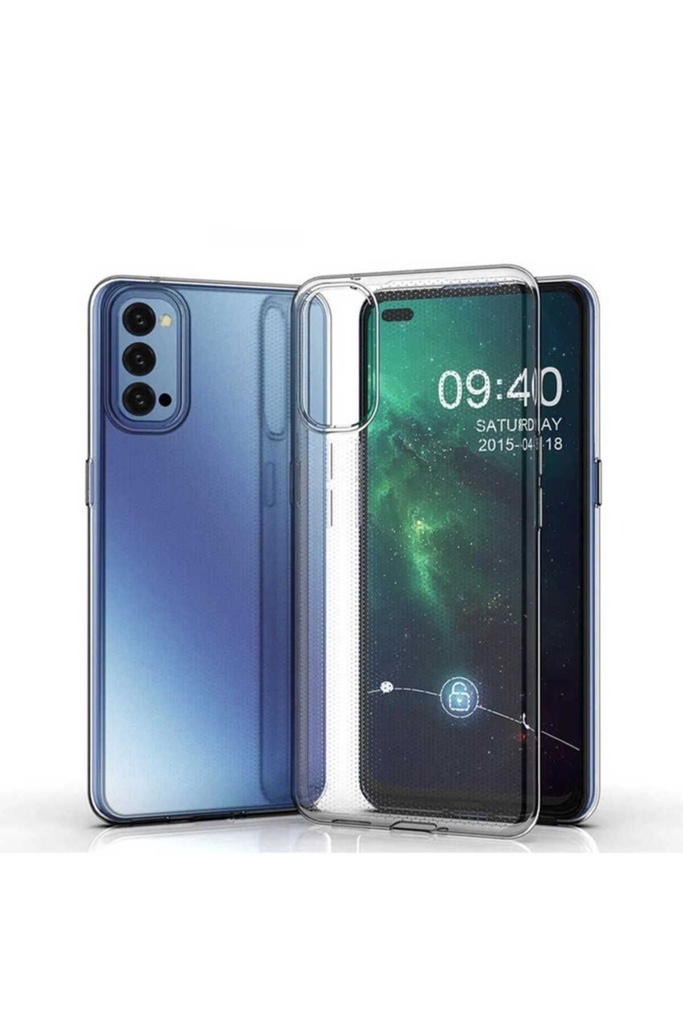 Oppo Reno 4 Uyumlu Kılıf Zore Süper Silikon Kapak