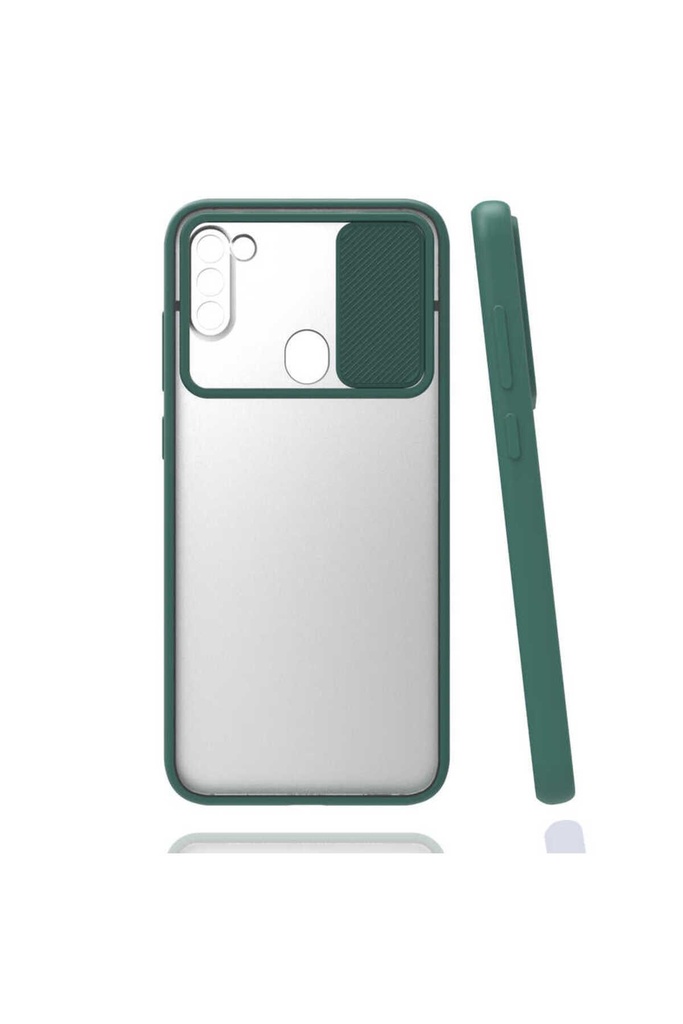 Samsung Galaxy M11 Uyumlu Kılıf Zore Lensi Kapak